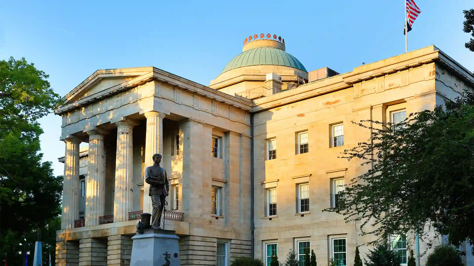 Raleigh Capitol at Sunset