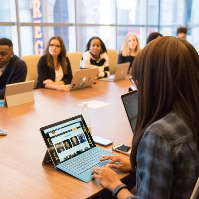 Colleagues gathered around a meeting table on their laptops. What are punitive damages? Workplace harassment and discrimination are two types of punitive damages you can seek justice for. 