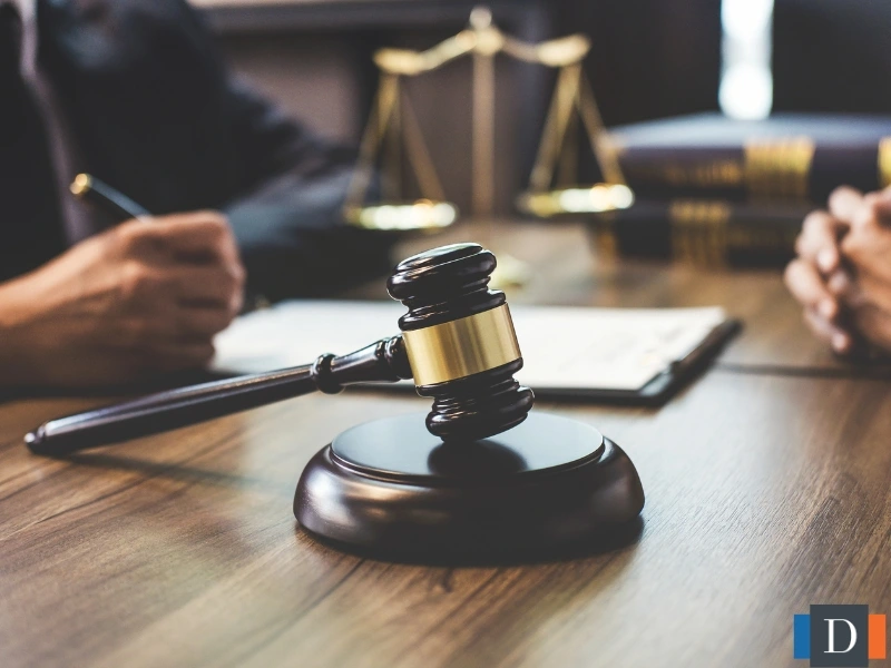 Gavel on a lawyer's desk. This photo is intended to complement the service page titled "Wake Forest Restraining Order Attorney."