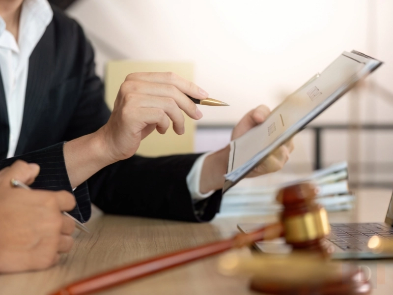 Lawyer discussing contract details with client, highlighting consideration in a contract, consideration example, contract law examples, consideration in contract law example, types of consideration, types of consideration in contract law, what is consideration in contract law, consideration in contract law. 