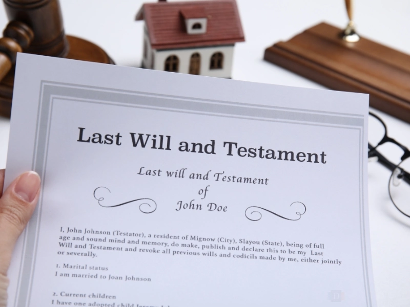 last will and testament drafted by a Cary wills lawyer.