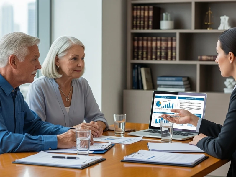 A Cary wills lawyer helps a couple write their will.