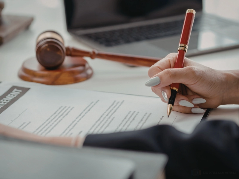 lawyer writing a trust