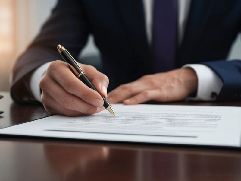 a lawyer writing a will