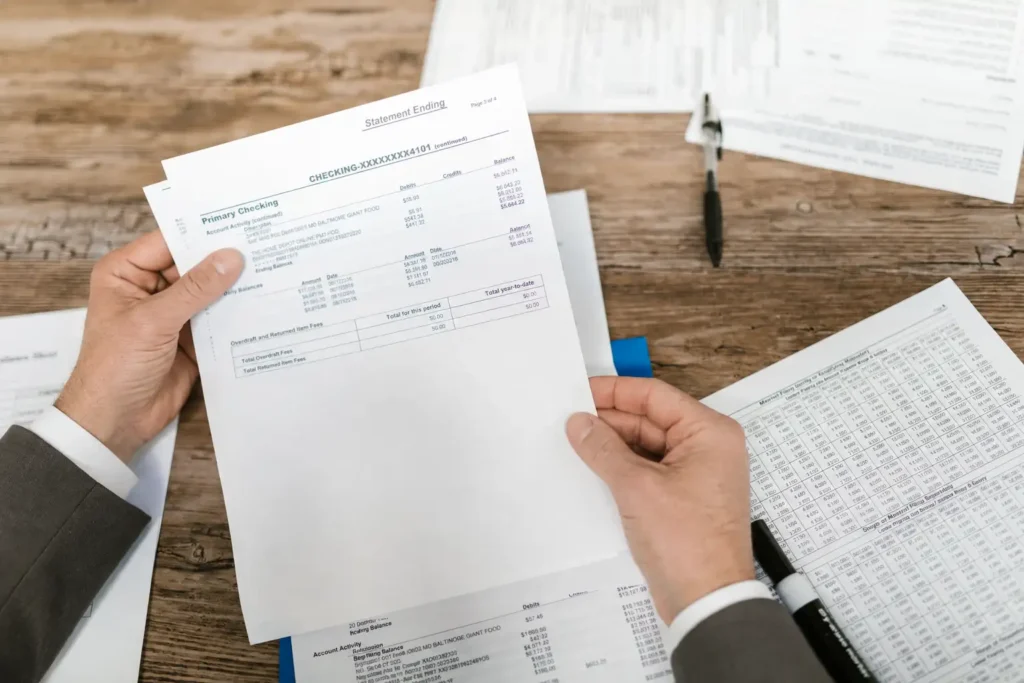 Attorney reviews receipts from a payable on death account.